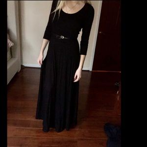 🌟Stunning Black Maxi Dress with Belt